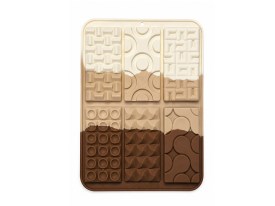 Molde silicona 6 tabletas diferentes rectangulares